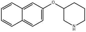 3-(萘-2-基氧基)哌啶 结构式