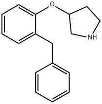 3-(2-BENZYLPHENOXY)PYRROLIDINE 结构式