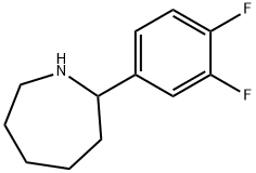 2-(3,4-二氟苯基)氮杂环庚烷 结构式