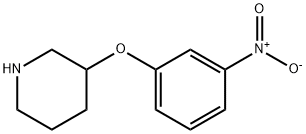 3-(3-硝基苯氧基)哌啶 结构式