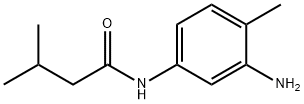 N-(3-氨基-4-甲基苯基)-3-甲基丁酰胺 结构式