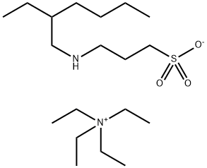 四乙基铵基3-(2-乙基己氨基)丙烷-1-磺酸盐 结构式