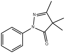 2,4-Dihydro-4,4,5-trimethyl-2-phenyl-3H-pyrazol-3-one 结构式