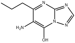 6-氨基-5-丙基-[1,2,4]三唑并[1,5-A]-嘧啶-7-醇 结构式