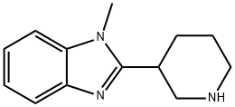 1-甲基-2-哌啶-3-基-1H-苯并咪唑二盐酸盐 结构式