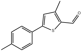 3-METHYL-5-P-TOLYLTHIOPHENE-2-CARBALDEHYDE 结构式