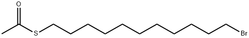 S-(11-溴十一烷基)硫代乙酸酯 结构式