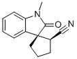 (1R,2S)-1'-METHYL-2'-OXOSPIRO[CYCLOPENTANE-1,3'-INDOLINE]-2-CARBONITRILE 结构式