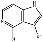 3-溴-4-氯-1H-吡咯并嘧啶 结构式