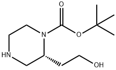 (R)-1-BOC-2-(2-羟乙基)哌嗪 结构式