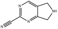 6,7-二氢-5H-吡咯[3,4-D]嘧啶-2-甲腈 结构式