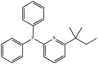 2-(1,1-DIMETHYLPROPYL)-6-(DIPHENYLPHOSPHINO)PYRIDINE ≥98.0% (HPLC) 结构式