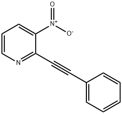 3-硝基-2-苯乙炔基吡啶 结构式