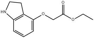 2-(二氢吲哚-4-基氧基)乙酸乙酯 结构式