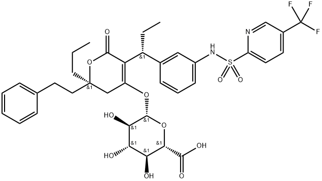 Tipranavir Glucuronide 结构式