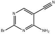 2-溴-4-氨基-5-氰基嘧啶 结构式
