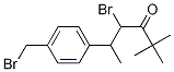 4-broMo-5-(4-(broMoMethyl)phenyl)-2,2-diMethylhexan-3-one 结构式