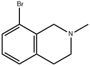 8-溴-2-甲基-1,2,3,4-四氢异喹啉 结构式