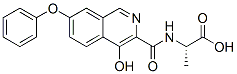 L-Alanine,  N-[(4-hydroxy-7-phenoxy-3-isoquinolinyl)carbonyl]- 结构式