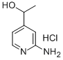 2-Amino-4-(1'hydroxyethyl)-pyridine hydrochloride 结构式