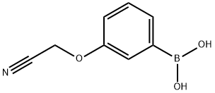 3-CYANOMETHOXYPHENYLBORONIC ACID 结构式