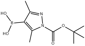 N-BOC-吡唑-4-硼酸 结构式