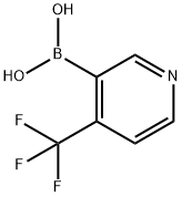 4-三氟甲基吡啶-3-硼酸水合物 结构式