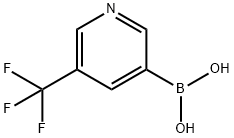 5-三氟甲基-3-吡啶硼酸 结构式