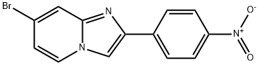 7-Bromo-2-(4-nitro-phenyl)-imidazo[1,2-a]pyridine 结构式