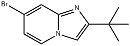 7-溴-2-叔丁基-咪唑[1,2-A]吡啶 结构式