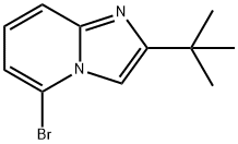 5-溴-2-叔丁基-咪唑[1,2-A]吡啶 结构式