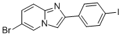 6-溴-2-(4-碘苯基)咪唑并[1,2-A]吡啶 结构式