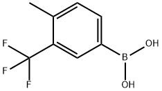 4-甲基-3-(三氟甲基)苯硼酸 结构式