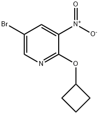 5-Bromo-2-cyclobutoxy-3-nitro-pyridine
 结构式