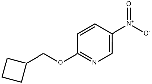 2-Cyclobutylmethoxy-5-nitro-pyridine
 结构式