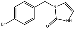 1-(4-Bromo-benzyl)-1,3-dihydro-imidazol-2-one
 结构式