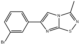 6-(3-Bromo-phenyl)-3-methyl-imidazo[1,2-d][1,2,4]thiadiazole
 结构式