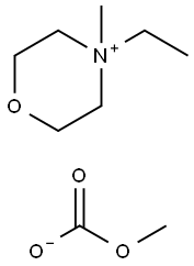 4-乙基-4-甲基吗啉甲基碳酸盐 溶液 结构式