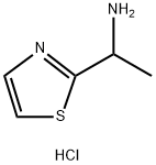 1-(2-噻唑基)乙胺盐酸盐 结构式
