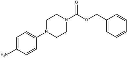 1-Piperazinecarboxylic acid, 4-(4-aMinophenyl)-, phenylMethyl ester 结构式