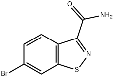 6-溴-1,2-苯并异噻唑-3-甲酰胺 结构式