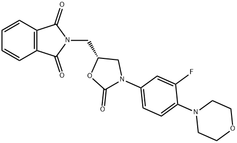 利奈唑胺杂质79(R-利奈唑胺去乙酰胺邻苯二甲酰亚胺) 结构式