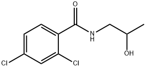 2,4-二氯-N-(2-羟基丙基)苯甲酰胺 结构式