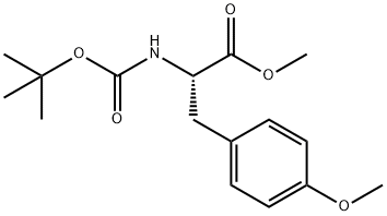 N-叔丁氧羰基-O-甲基-L-酪氨酸甲酯 结构式