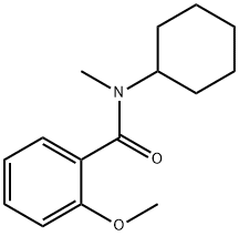 N-环己基-2-甲氧基-N-甲基苯甲酰胺 结构式