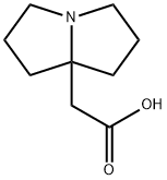 7Α-双稠吡咯啶-乙酸 结构式