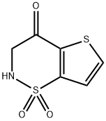 2,3-二氢-4H-噻吩并[2,3-E][1,2]噻嗪-4-酮 1,1-二氧化物 结构式