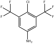 3,5-双(三氟甲基)-4-氯苯胺 结构式