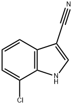 3-氰基-7-氯吲哚 结构式
