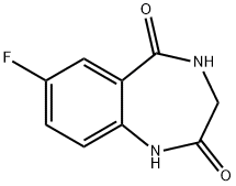 7-FLUORO-3,4-DIHYDRO-1H-1,4-BENZODIAZEPINE-2,5-DIONE 结构式